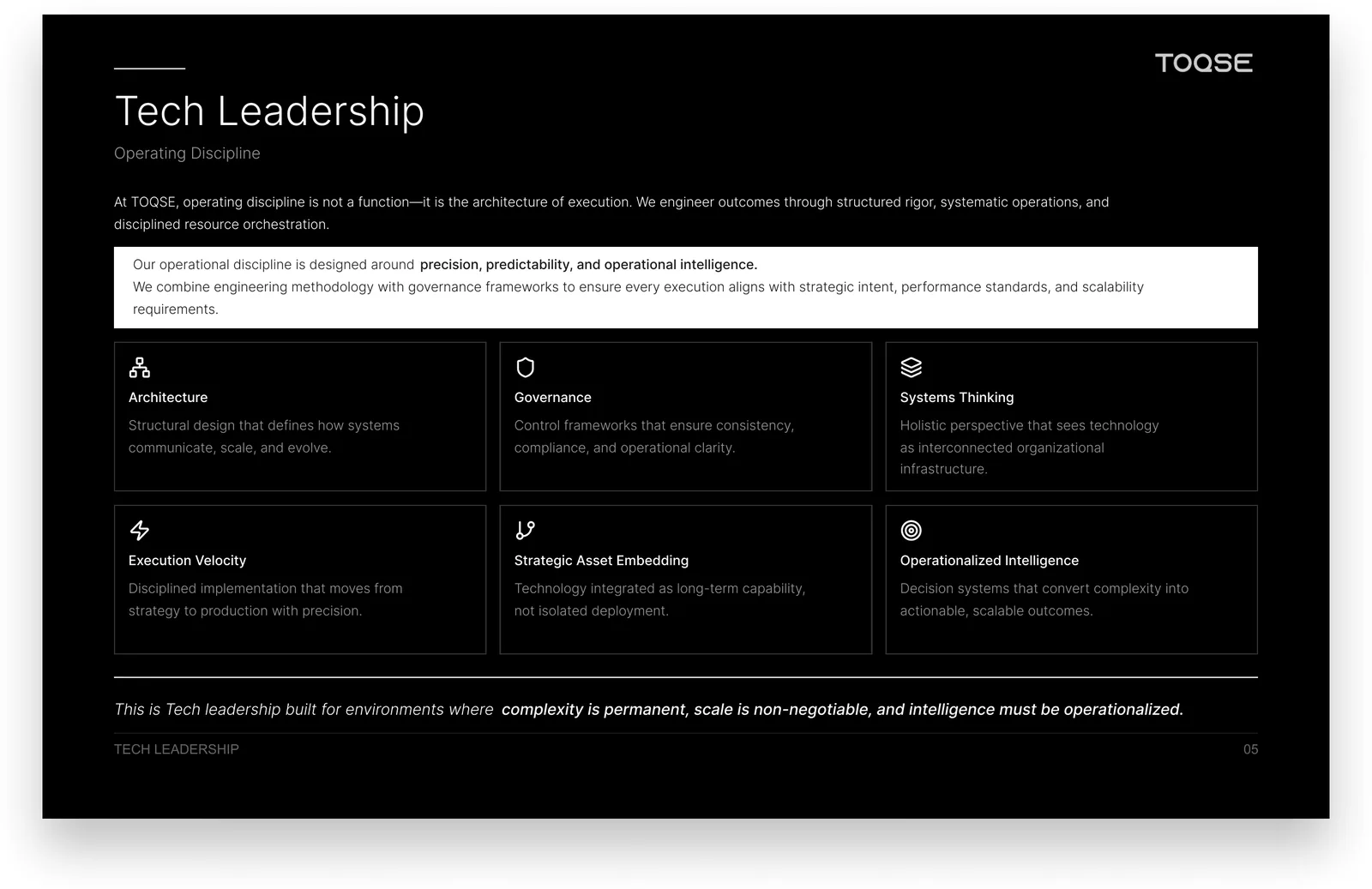 Tech Leadership — Strategic Direction