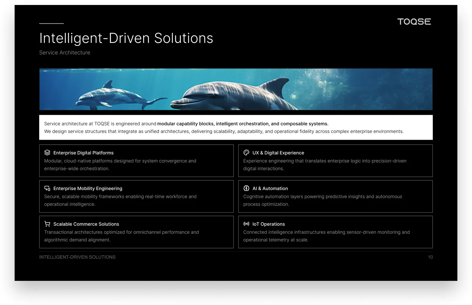 Intelligent-Driven Solutions — Service Architecture